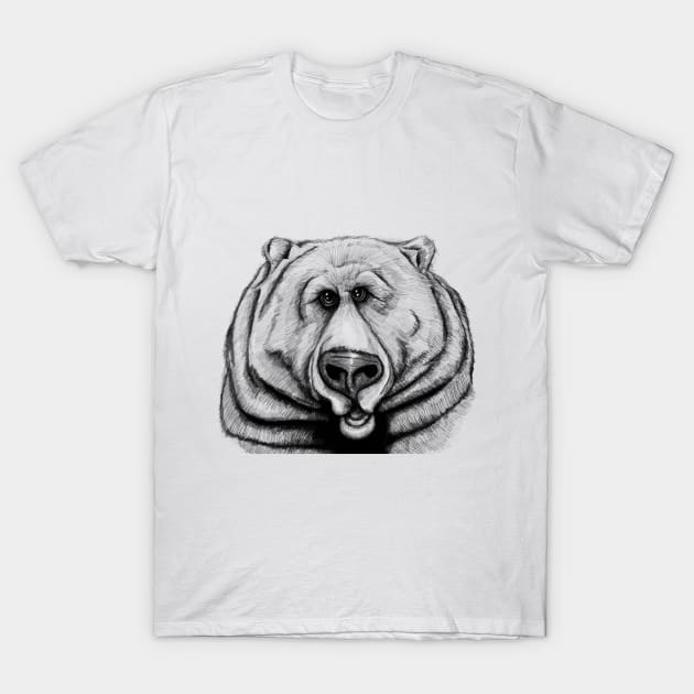 A big, cuddly, grizzly bear! T-Shirt by BigNoseArt